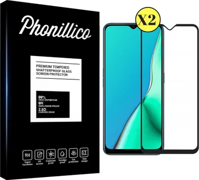 Image de Verre trempé pour OPPO RENO A5 2020 [2 pièces] Protection d'écran Screen Protector avec bord noir Film anti-rayures verre résistant Phonillico®