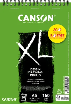 Image de CANSON Bloc de croquis et d'études XL Dessin Action DIN A5 30 feuilles