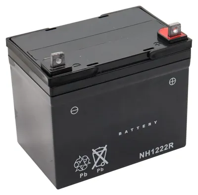 Produktbild von Secura Aufsitzrasenmäher Batterie - Wartungsfreie Starterbatterie für Gartengeräte und Rasentraktoren 12 Volt 22A