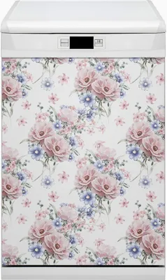 Produktbild von Magnete  Dekorative Magnet Folie für Geschirrspüler 45x80 cm Küche  - Zartes Bouquet