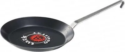 Produktbild von Albert Turk - leichte flache Eisenpfanne, 20 cm, geschmiedeter Hakenstiel