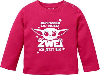 Produktbild von Baby Langarm-Shirt Baby Parodie 1 / 2 Geburtstag Spruch Geburtstagsshirt Baumwolle Junge/Mädchen MoonWorks® 2 ich jetzt bin sorbet 56/62 (1-3 Monate)