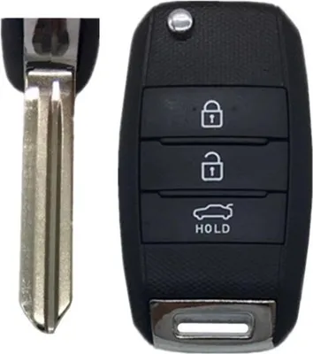 Produktbild von INF Ersatz Autoschlüssel Gehäuse für Hyundai Kia 3 Tasten Klappschlüssel
