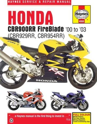 Image de Honda CBR900RR FireBlade (00 - 03) Haynes Repair Manual