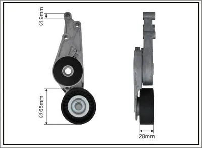 Produktbild von CAFFARO 112000SP Spannarm Keilrippenriemen Ø76mm für AUDI A6 Avant (4F5, C6) A4 Avant (8ED, B7) A4 Avant (8E5, B6) A6 Avant (4B5, C5) A6 Limousine