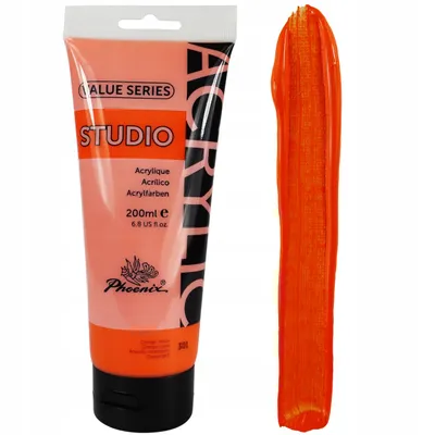 Zdjęcie produktu dla Farba Akrylowa 200ml Phoenix Orange Yellow - 301 Farby