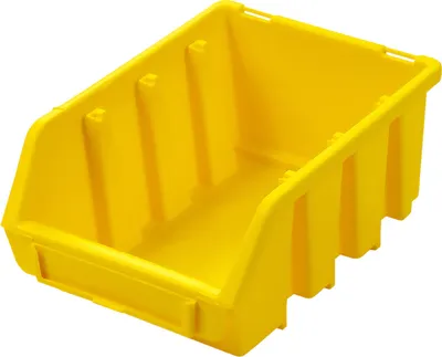 Produktbild von Sichtlagerbox 2 | HxBxT 7,5x11,6x16,1cm | Polypropylen | Gelb