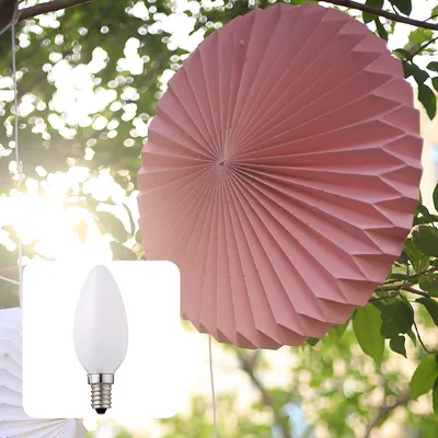 Produktbild von Lampion Laterne LED pink Deko E14 Ø 60 cm Outdoor IP44 Party Garten wetterfest