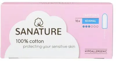 Productafbeelding van Sanature Tampons normal (16 stuks)