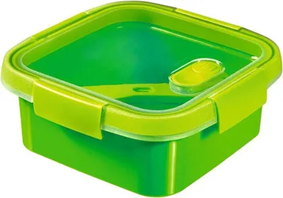 Image de Boîte alimentaire Lunchbox avec couverts 0,9L vert Boîte verte