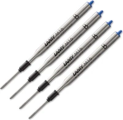 Produktbild von LAMY Kugelschreibermine 801 M16 4er Set Stärke B Dokumentenecht BLAU