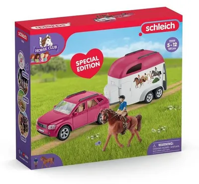 Image de Schleich 72223 Voiture avec remorque pour chevaux