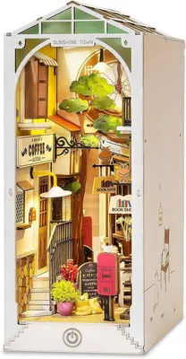Image de Miniature bibliothèque décorative, Sunshine Town