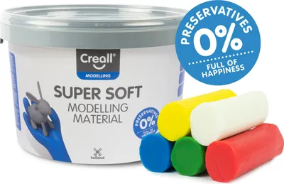 Produktbild von Modelovacia hlina Creall-Supersoft 1750 g v 5 farbách