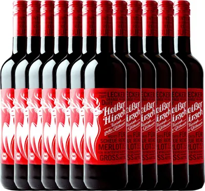 Produktbild von 12er Vorteilspaket - Roter -Glühwein - Heißer Hirsch