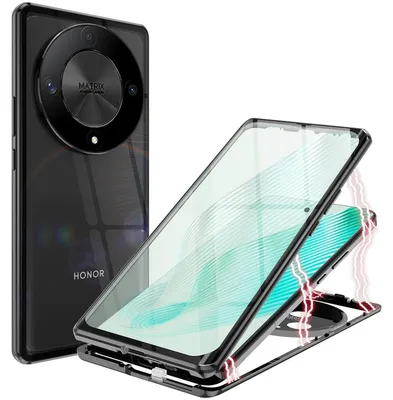 Image de Pour Honor Magic 6 Lite Handy Case 360 Magnet Glas Bumper Metallhülle Etuis Case Cover