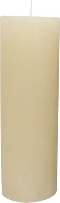 Produktbild von Kerzen Rustik Stumpen Creme 25 x Ø 8 cm, 1 Stück