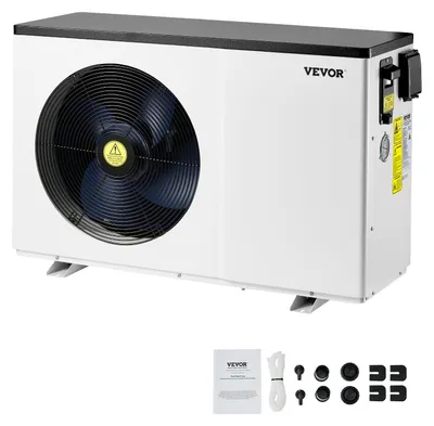 Image de Pompe à chaleur électrique pour piscines VEVOR, puissance de chauffage de 3,22-15,25 kW, conversion de fréquence économe en énergie, convient pour les piscines hors-sol de 30-60 m³