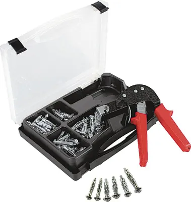 Produktbild von Easy Work Hohlraumdübel, schwarz/rot/silber, 72-teilig (1 Set)