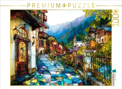 Produktbild von CALVENDO Puzzle Es wird Herbst in den Bergen | 1000 Teile Lege-Größe 64x48cm Foto-Puzzle für glückliche Stunden