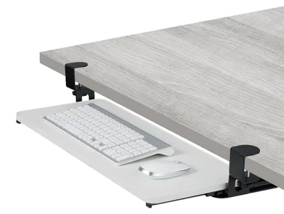 Produktbild von Ausziehbare Tastaturablage für unter den Schreibtisch, Weiß