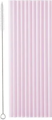 Produktbild von Plastik-Strohhalme, 23 cm, lila (1 Packung / 12 Stk.)