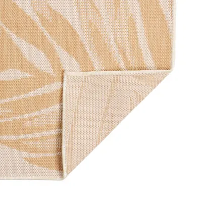 Produktbild von vidaXL Outdoor-Teppich Flachgewebe 80x250 cm Blattmuster