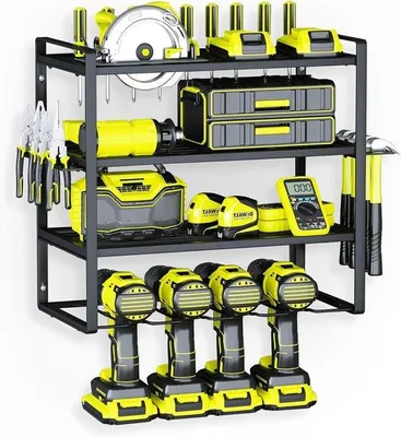 Produktbild von Wandhalter 4-stufig, Werkzeugständer, Garage, Werkstatt