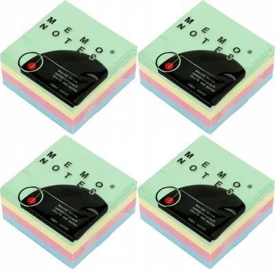 Produktbild von Dalpo Haftnotizen 75x75mm, 800 Blatt, Pastellfarben