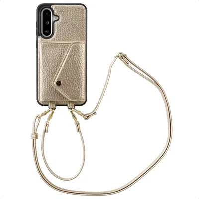 Image de Selencia Sera étui de téléphone avec cordon et porte-cartes pour le Samsung Galaxy A36 / A56 - Champagne