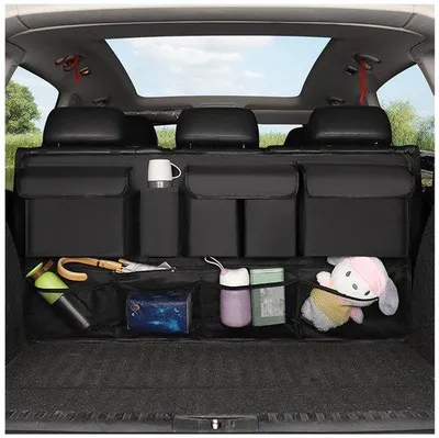Produktbild von Auto-Organizer Hinterradablage, Oxford-Stoff, Kofferablage, Aufhängetasche, Universell
