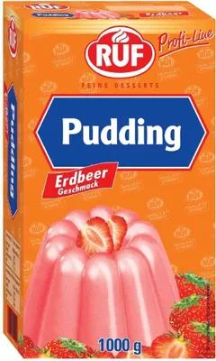 Produktbild von RUF Erdbeer-Geschmack Puddingpulver