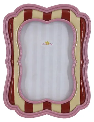 Produktbild von Clayre & Eef Bilderrahmen Rosa Kunststoff