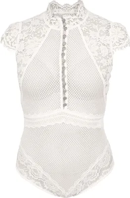Produktbild von KRÜGER Eleganter Trachtenbody Ecru, passend für Dirndlkleider und Schürzen