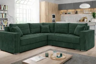Produktbild von Couchgarnitur Ecksofa Sofa Sofagarnitur PARIS Cord Stoff Schlaffunktion Wohnlandschaft