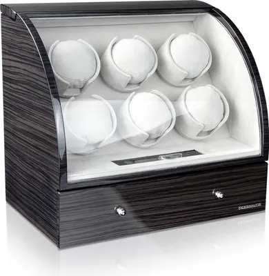 Produktbild von Designhütte - Uhrenbeweger Basel 6 LCD - Dark Oak - 70005/34
