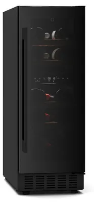 Image de Klarstein Velaire Cave à Vin 2 Zones - 17 Bouteilles, 5-22°C, Encastrable, LED, Porte UV, Silencieux, Clayettes Bois, Frigo Vin Multi-Températures
