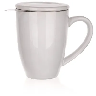 Produktbild von becher 350ml BÍ Keramik, Deckel + Edelstahlsieb