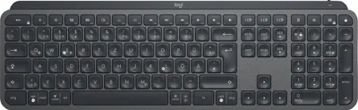 Produktbild von Logitech MX Keys, Volle Größe (100%), RF Wireless + Bluetooth, QWERTZ, Graphit