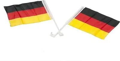 Produktbild von Autofahnen ''Deutschland'', 2er-Set, 20x30cm, mit Scheibenhalterung
