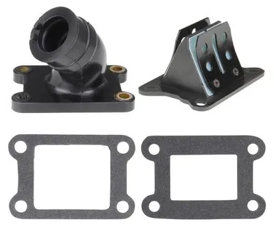 Immagine prodotto di Blocco membrana + collettore di aspirazione + guarnizioni (60x35 mm) (membrana in plastica) Minarelli AM 3 4 5 6 / Beta RR 50 Motard Enduro