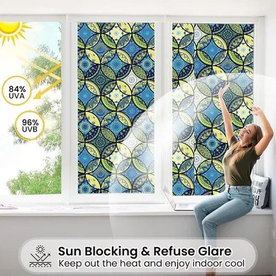 Produktbild von Famanu Fensterfolie Sichtschutzfolie hochtransparent - 90 x 200 cm