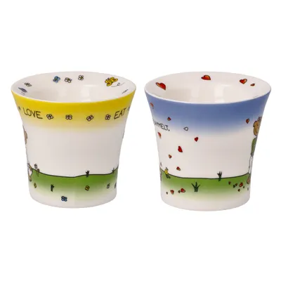 Immagine prodotto di Goebel Set - Der kleine Yogi (Eierbecher, New Bone China)
