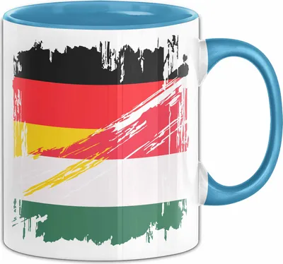 Produktbild von Ungarn Deutschland Flagge Halb Deutscher Halb Ungar Fußball Germany 2024 Europa Hungary (Blau)