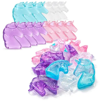 Produktbild von com-four® 28x Wiederverwendbare Eiswürfel in Einhorn-Form