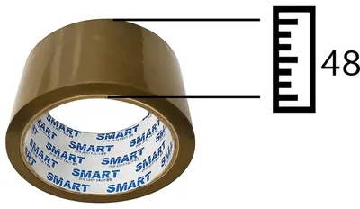 Zdjęcie produktu dla Taśma pakowa 48 54 akryl smart brązowa klejąca 36 szt taśma akrylowa do kartonów paczek PP 48 mm 54 m