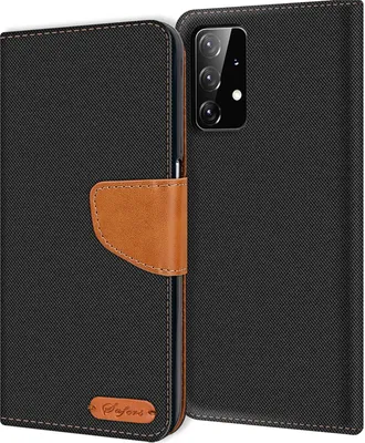 Image de Housse de téléphone portable Samsung Galaxy A52 / A52 5G Housse Wallet Flip Case Protection Housse tissu Cover