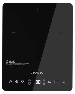 Image de Plaque à Induction Portable Cecotec Crystal Onyx 2000W Noir
