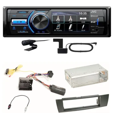 Produktbild von JVC KD-X561DBT Digitalradio Bluetooth USB FLAC Einbauset für BMW E90 E91 E92 E93