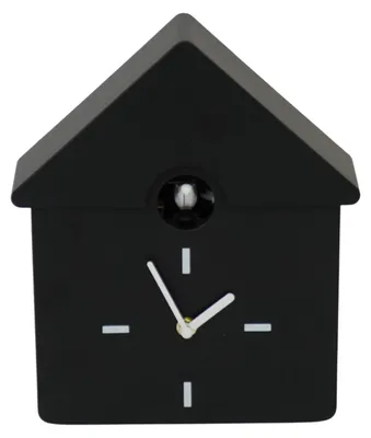 Image de Horloge murale coucou - Noir - 24x27x9 cm